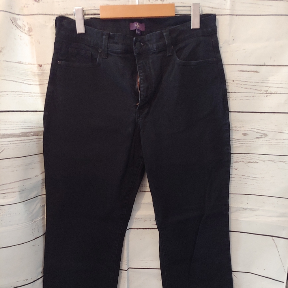 NYDJ Black Straight Jeans